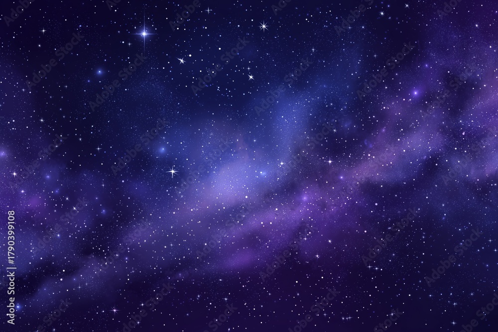 Fototapeta premium Vibrant Cosmic Nebula Filled With Stars in a Dark Universe