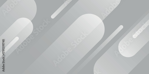 Abstract background with minimalist geometric shapes. Modern and futuristic glowing white gradient light background for covers, social media, marketing, presentations, and certificates. EPS. 2