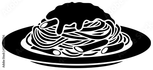 bowl illustration meal silhouette lunch logo cuisine icon food outline delicious noodle dinner asian chinese restaurant japanese soup cooking shape adults vector graphic background