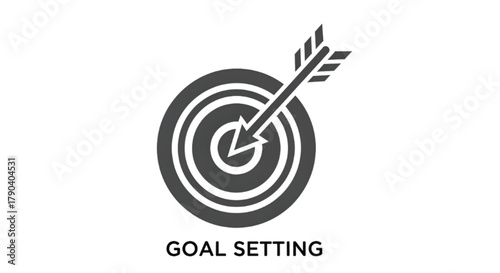 Arrow hitting bullseye on target, symbolizing success and achievement
