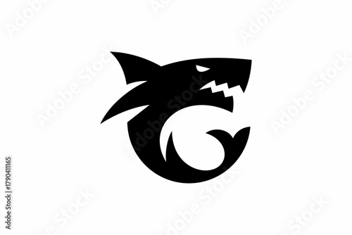 Angry Shark Logo 