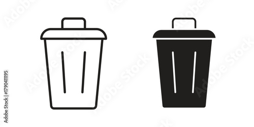 Uninstall icon vector with glyph style. Stroke liner icons