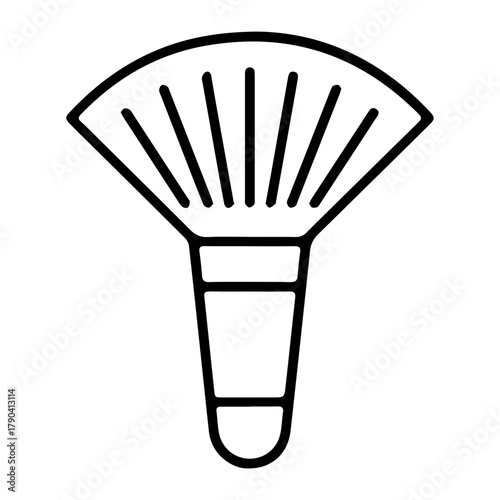 Fan Makeup Brush Icon
