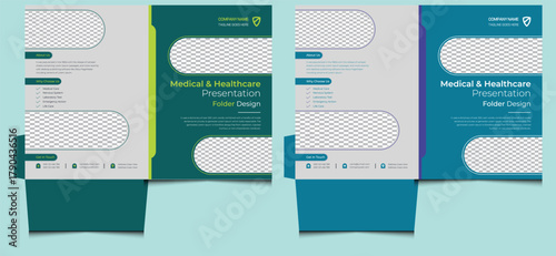 Simple clean luxury creative elegant modern editable corporate company business services dental dentist doctor medical hospital clinic health care presentation file folder design template colorful.