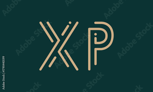 XP X xp initial logo | initial based abstract modern minimal creative logo, vector template image. luxury logotype logo, real estate homie logo. typography logo. initials logo