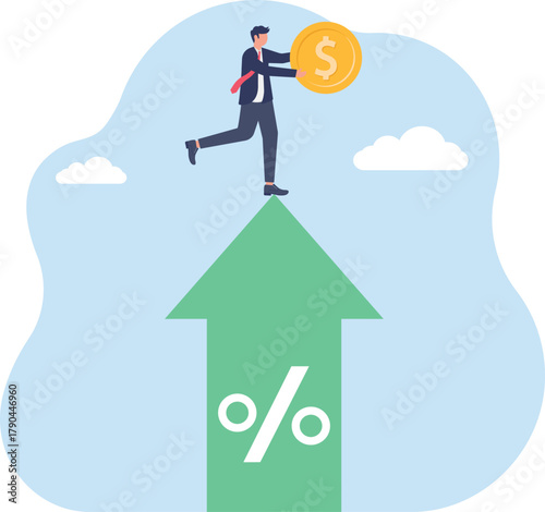 illustration of expenses or investment to gain business profit

