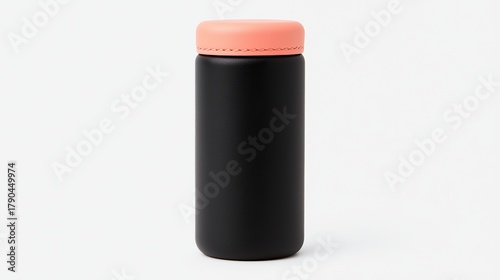 Sleek Black and Pink Insulated Water Bottle for Modern Lifestyle and Sustainability