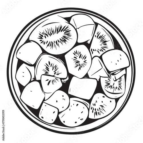 vector illustration of a food