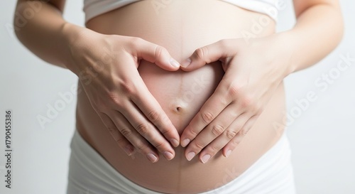 Wallpaper Mural Pregnancy belly heart hands maternity photo expecting mother love baby bump pregnancy photoshoot ideas Torontodigital.ca