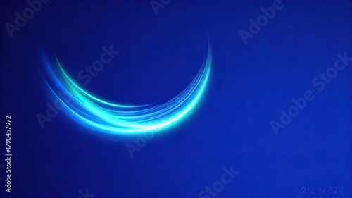 abstract blue background with the moon