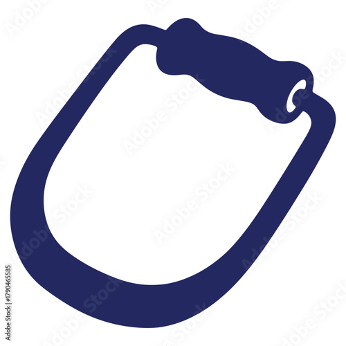 Resistance band loop with handle ideal for exercise and rehabilitation training equipment for fitness programs