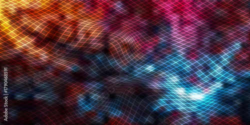 Network of connected points and lines. Technological background. 3d rendering.