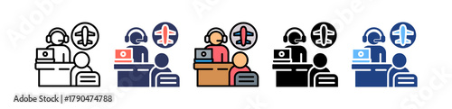 Travel Agency multiple icon