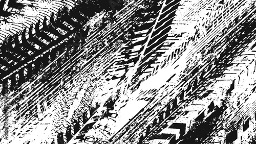 Glitch distorted geometric shapes with halftone dots texture cyber punk style poster and grunge distressed vector effect