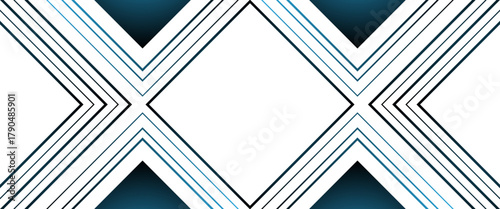 Abstract blue shapes background with line square and modern  with papercut style for vector..