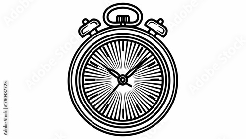 Precision timing with a classic stopwatch illustration, perfect for deadlines, sports, or project management, a timeless design with a modern appeal