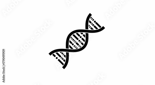 DNA double helix structure representing genetics and biology 1.