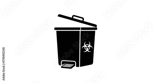 Biohazard Waste Container Safe Disposal of Hazardous Materials.