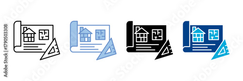 Urban Growth Icon Set Multiple Style Collection