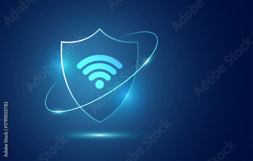 icona, wireless, scudo, protezione dati, protezione, rete, connessione, internet, rete sicura