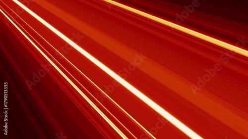 Dynamic Red and Gold Streak Loop Animation for Modern Business and Tech Backgrounds