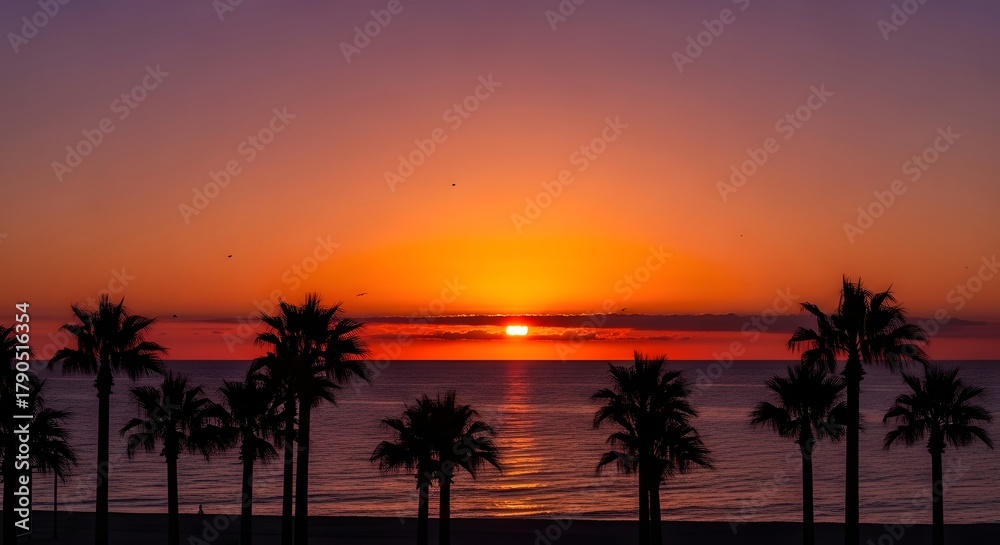 Obraz premium sunset over the sea