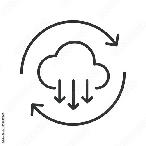 Responsibility icon in line design. responsibility, accountability, agile, leadership, teamwork, management, task on white background vector. Responsibility editable stroke icon