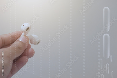 Bluetooth wireless headphones with handle