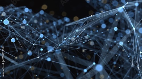 Abstract blue network connectivity background for tech and digital design.