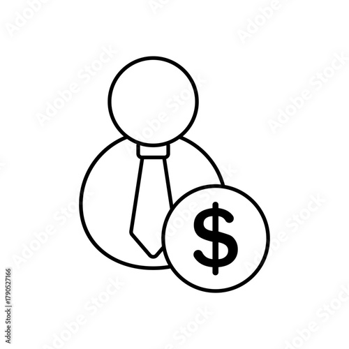 Icon a brokerage service, isolated against a clean background.