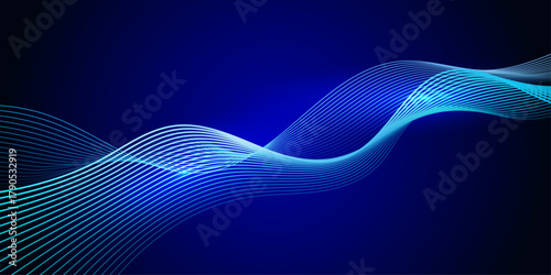 Blue abstract background, technology hi-tech futuristic template, Vector illustration.