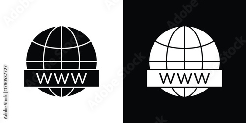 Foto Domain icon – stock vector 10 eps.