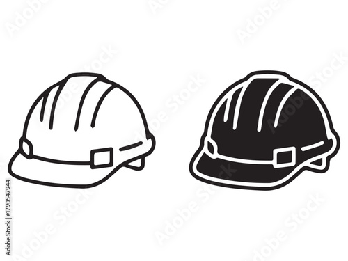 Safety Helmet Icon Design Vector
