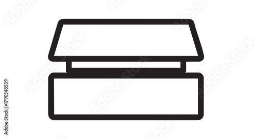 Studio monitor isolation pads outline icon vector
