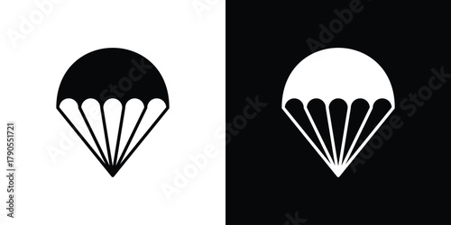 Bild auf Leinwand Parachute icon – stock vector 10 eps.