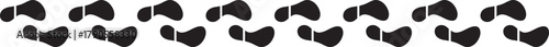 Human footprints icon set. Footprint icons collection. Shoe Prints symbol