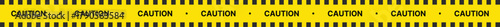 Yellow Black Stripes Line Tape and Caution Barrier Icon set. Warning Ribbon and Critical Safety Alert Symbols. Construction Tape and Danger Zone sign. Hazard Sign and Industrial Warning Border Icon