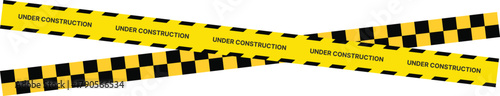 Yellow Black Stripes Line Tape and Caution Barrier Icon set. Warning Ribbon and Critical Safety Alert Symbols. Construction Tape and Danger Zone sign. Hazard Sign and Industrial Warning Border Icon