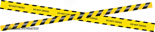 Yellow Black Stripes Line Tape and Caution Barrier Icon set. Warning Ribbon and Critical Safety Alert Symbols. Construction Tape and Danger Zone sign. Hazard Sign and Industrial Warning Border Icon
