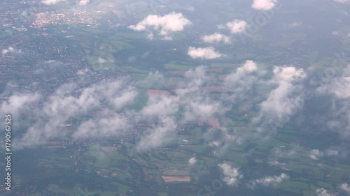 aerial view of the clouds
