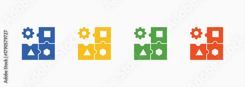 Adaptability Icon Set Color Multiple Style Collection