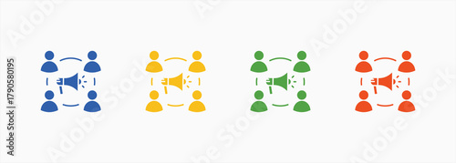 Impoyee Engagement Icon Set Color Multiple Style Collection