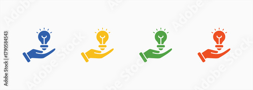 Innovation Icon Set Color Multiple Style Collection