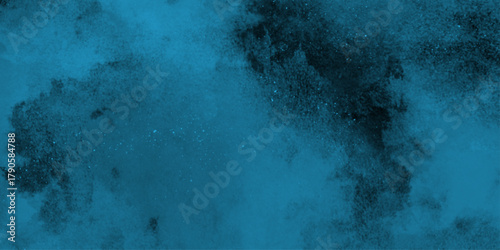 abstract painting soft blue textured on wet white paper. abstract watercolor scraped grungy paper texture, blue sky in grunge style . Beautiful stylist modern blue texture background with smoke.