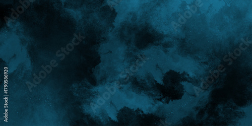 abstract painting soft blue textured on wet white paper. abstract watercolor scraped grungy paper texture, blue sky in grunge style . Beautiful stylist modern blue texture background with smoke.