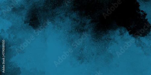 abstract painting soft blue textured on wet white paper. abstract watercolor scraped grungy paper texture, blue sky in grunge style . Beautiful stylist modern blue texture background with smoke.