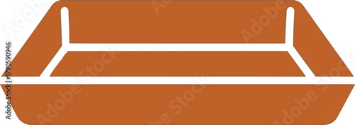 Empty food tray icon