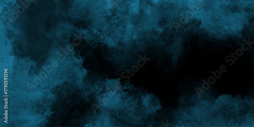 abstract painting soft blue textured on wet white paper. abstract watercolor scraped grungy paper texture, blue sky in grunge style . Beautiful stylist modern blue texture background with smoke.