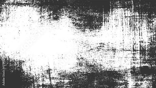 Black and white textured grunge background with distressed abstract patterns and speckles vector