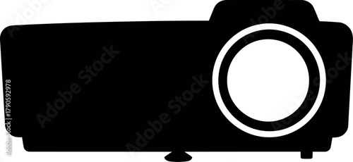 Modern projector silhouette icon